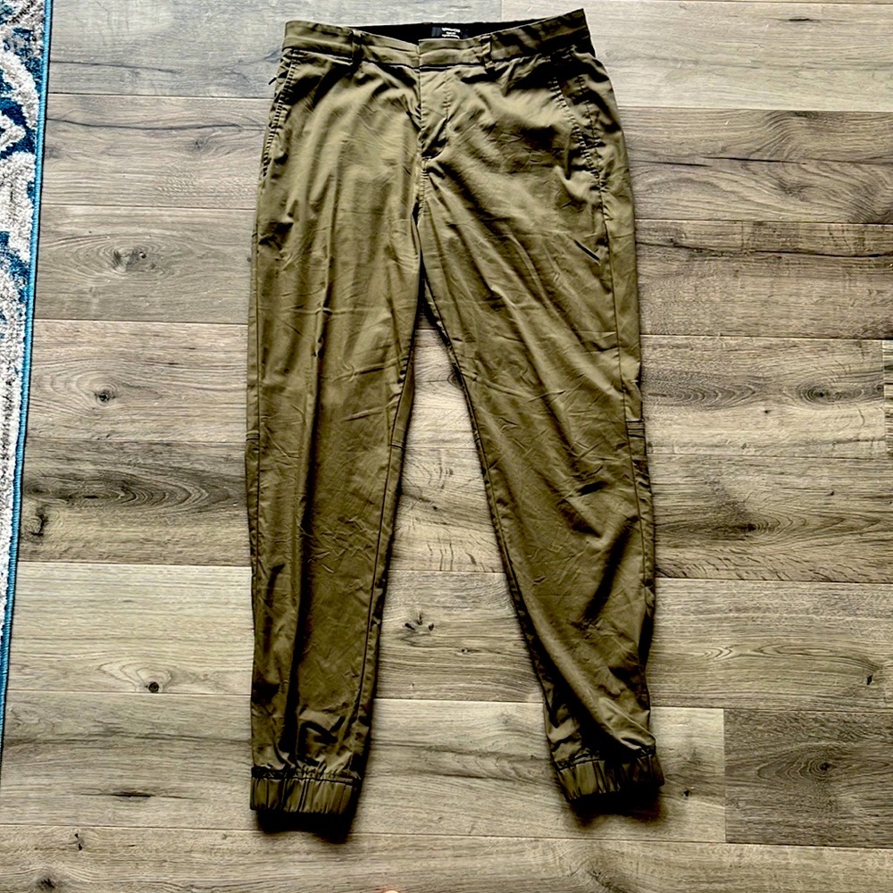 Green cuffed rw&co chinos size 32 slim